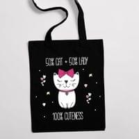 Еко чанта "100% Cuteness" - small - 1