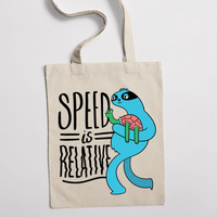 Eко чанта "Speed Is Relative" - small - 2