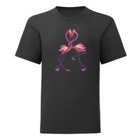 Тениска "Влюбени фламинго" (детска) - small - 7