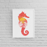 Постер с рамка "Sea Horse Beach" - small - 1
