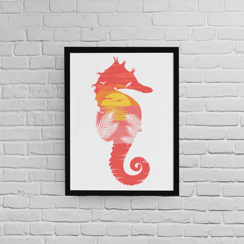 Постер с рамка &amp;quot;Sea Horse Beach&amp;quot; - 1