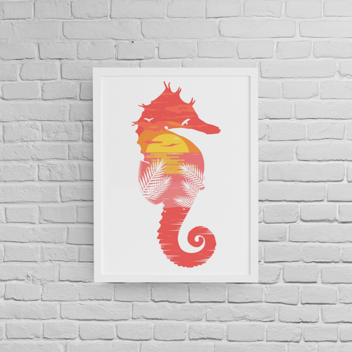 Постер с рамка "Sea Horse Beach" - 2