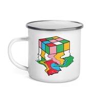 Емайлирано канче "Кубик Рубик" - small - 1