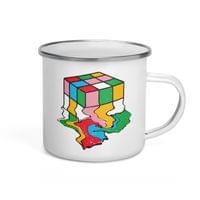 Емайлирано канче "Кубик Рубик" - small - 3
