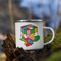Емайлирано канче "Кубик Рубик" - small - 4