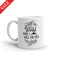 Бяла чаша "Love The World" - small - 0