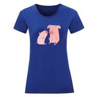 Тениска "Двете прасенца" (дамска) - small - 1