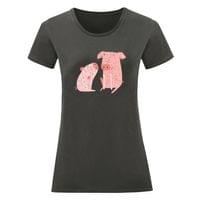 Тениска "Двете прасенца" (дамска) - small - 10