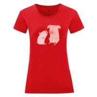 Тениска "Двете прасенца" (дамска) - small - 6