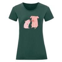 Тениска "Двете прасенца" (дамска) - small - 14