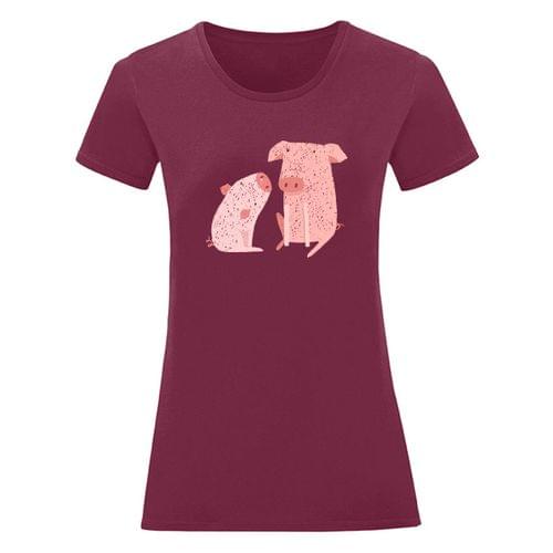 Тениска &amp;quot;Двете прасенца&amp;quot; (дамска) - 1