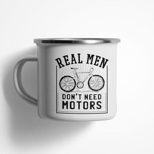 Емайлирано канче &amp;quot;Real Men Bike&amp;quot; - 1