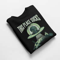 Ватирана блуза "This Place Sucks" - small - 3