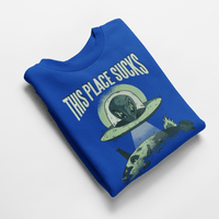 Ватирана блуза "This Place Sucks" - small - 7