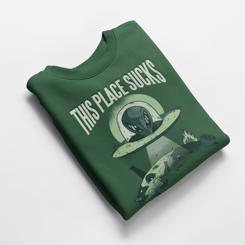 Ватирана блуза &amp;quot;This Place Sucks&amp;quot; - 1