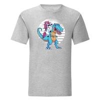 Тениска "Еднорог и T-Rex" (мъжка) - small - 7