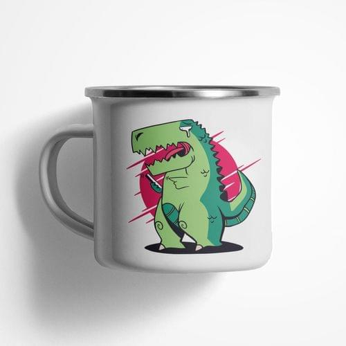 Емайлирано канче &amp;quot;T-Rex и смартфон&amp;quot; - 1