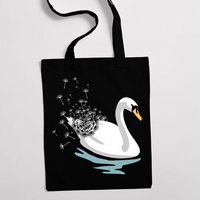 Еко чанта "Swan Dandelion" - small - 1
