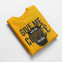 Ватирана блуза "Give Me Coffee" - small - 2 Ватирана блуза "Give Me Coffee" - small - 2