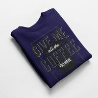 Ватирана блуза "Give Me Coffee" - small - 6 Ватирана блуза "Give Me Coffee" - small - 6