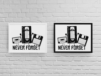 Постер с рамка "Never Forget" - small - 2