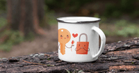 Емайлирано канче "Ключ и катинарче" - small - 4