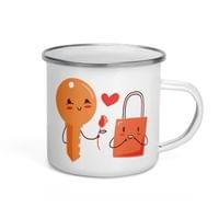 Емайлирано канче "Ключ и катинарче" - small - 3