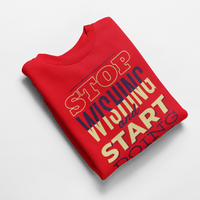 Ватирана блуза "Start Doing" - small - 2