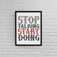 Постер с рамка "Stop Talking" - small - 0