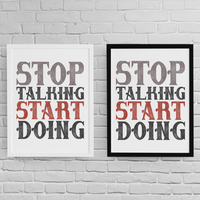 Постер с рамка "Stop Talking" - small - 2