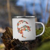 Емайлирано канче "Флорална лисица" - small - 4