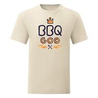 Тениска "BBQ God" (мъжка) - small - 2