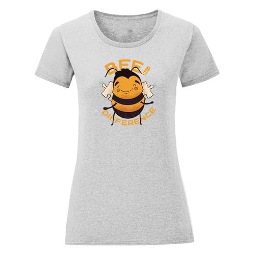 Дамска тениска "Bee The Difference" - 2