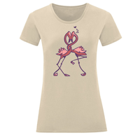 Тениска "Влюбени фламинго" (дамска) - small - 13