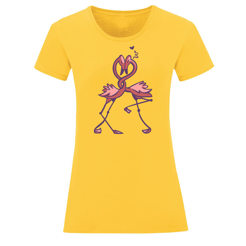 Тениска &amp;quot;Влюбени фламинго&amp;quot; (дамска) - 1