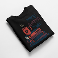 Ватирана блуза "Read Books, Be Happy" - small - 3