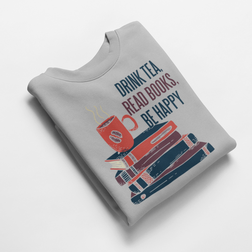 Ватирана блуза "Read Books, Be Happy" - 2
