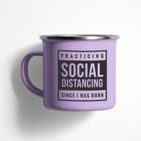 Емайлирано канче "Social Distancing" - small - 0