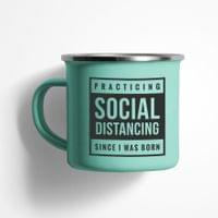 Емайлирано канче "Social Distancing" - small - 1