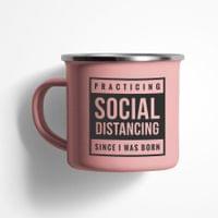Емайлирано канче "Social Distancing" - small - 3