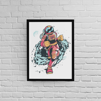 Постер с рамка "Spaceman Runner" - small - 1