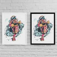Постер с рамка "Spaceman Runner" - small - 2