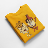 Ватирана блуза "Картофки и кетчуп" - small - 5