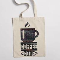 Eко чанта "Coffee Code" - small - 0