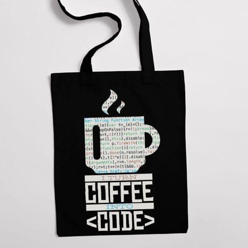 Eко чанта "Coffee Code" - 2