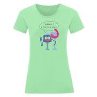 Дамска тениска "A Hug In A Glass" - small - 2 Дамска тениска "A Hug In A Glass" - small - 2