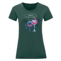 Дамска тениска "A Hug In A Glass" - small - 4 Дамска тениска "A Hug In A Glass" - small - 4