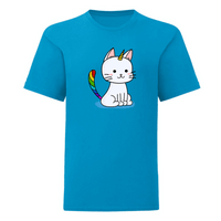 Тениска "Вълшебно коте" (детска) - small - 3