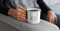 Емайлирано канче "Wine o'clock" - small - 4 Емайлирано канче "Wine o'clock" - small - 4