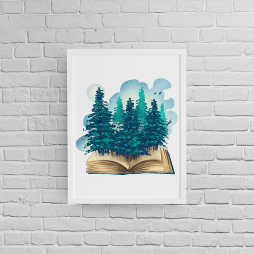 Постер &amp;quot;Bookish Forest&amp;quot;